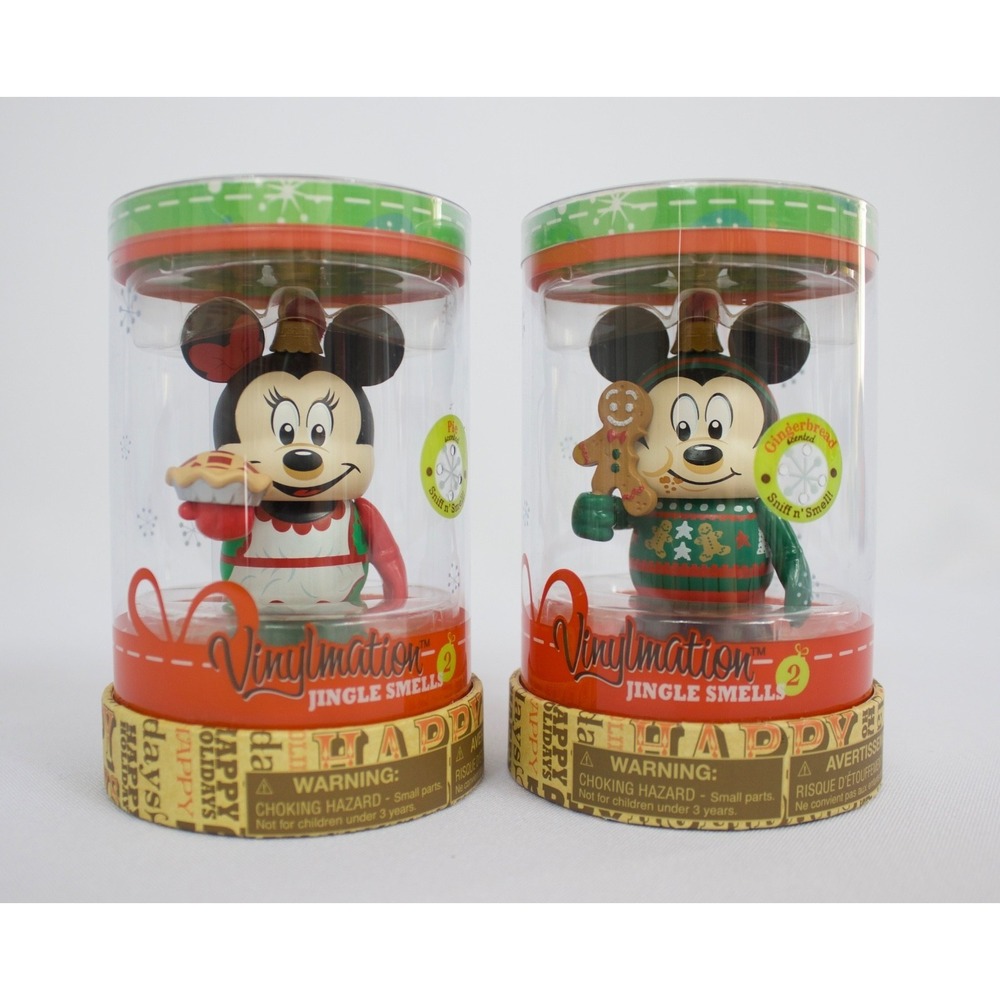 Disney Vinylmation Jingle Smells‎ Series 2 Mickey & Minnie Mouse New in Box